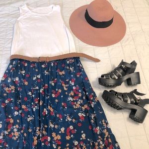 Boho maxi skirt